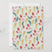 Gnome Garden Mushroom Green Boy Baby Dusche Dankeskarte (Rückseite)