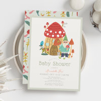 Gnome Garden Mushroom Green Boy Baby Dusche