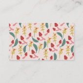 Gnome Garden Mushroom Pink Diaper Raffel Ticket Begleitkarte (Rückseite)