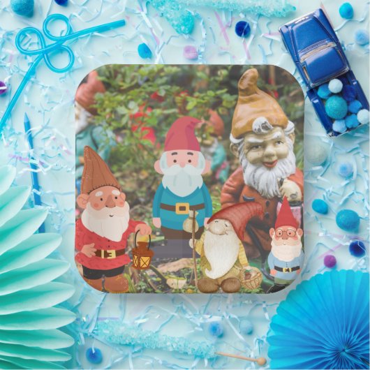 Gnome Garden Pappteller (Party)