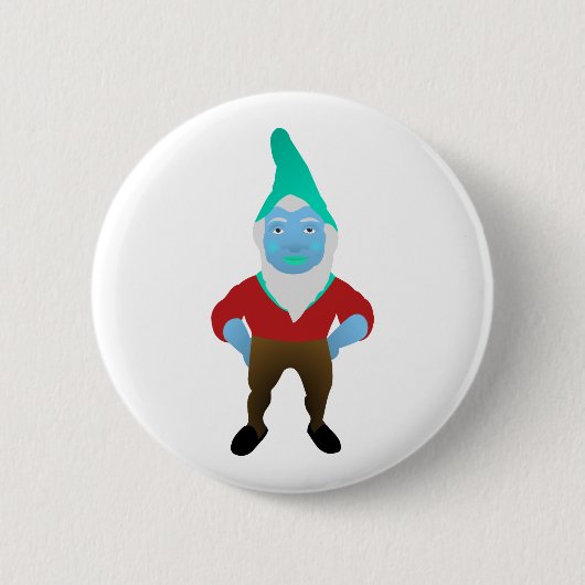 Gnome-Garten-kleine Mann-Rasen Nome Button (Vorderseite)