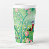 Gnome-Gärtner, Blackbird, Igel und Weißer Kaninche Milchtasse (Vorderseite)