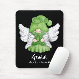 Gnome Gemini Astrologie Signatur Angel Maus Pad Mousepad