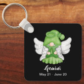 Gnome Gemini Astrologie Signaturengel Schlüsselanh Schlüsselanhänger (Vorderseite)