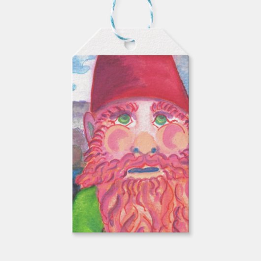 Gnome Geschenkanhänger (Vorderseite)