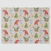 Gnome Geschenkpapier Wrapping Tissue Beige Wasserf Seidenpapier (Vorderseite)