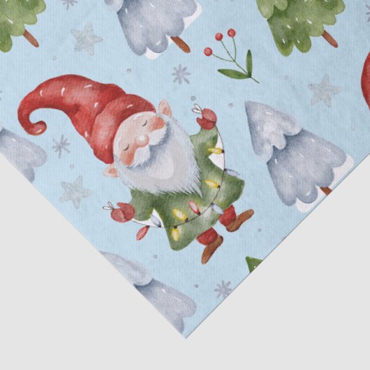 Gnome Geschenktafel Papier blau Farbe (Detail)