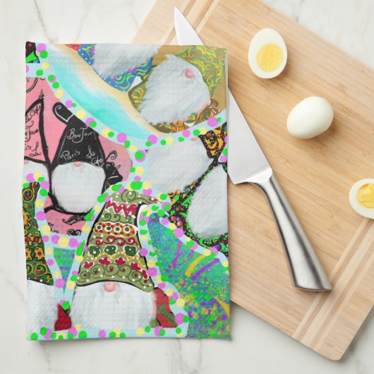 GNOME GESCHIRRTUCH (Viertel Falte)