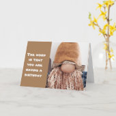 GNOME GLAUBT, DASS ER EIN COMIC FÜR *70.* BIRTHDAY KARTE (Gelbe Blume)