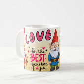 GNOME Glitter Funky Tasse, für Gnome-Fans, Kaffeetasse (Vorderseite Links)