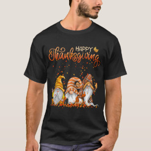 Gnome Glückwunsch Erntedankfest Herbstfallen Nomad T-Shirt