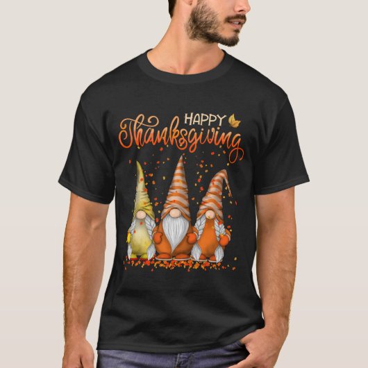 Gnome Glückwunsch Erntedankfest Herbstfallen Nomad T-Shirt (Vorderseite)