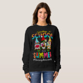 Gnome Goodbye School Hallo Sommer Sweatshirt (Vorne ganz)