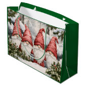 Gnome Große Geschenktüte (Rückseite Schrägansicht)