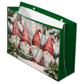 Gnome Große Geschenktüte (Vorderseite Schrägansicht)