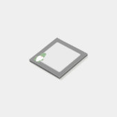 Gnome - Grün Post-it Klebezettel (angewinkelt)