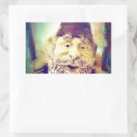 Gnome Grunge Rechteckiger Aufkleber (Tasche)