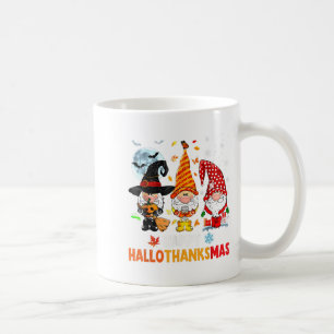 Gnome Hallothanksmas Halloween Erntedank Christ Kaffeetasse