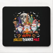 Gnome Hallothanksmas Halloween Thanksgiving Christ Mousepad (Vorne)