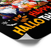 Gnome Hallothanksmas Halloween Thanksgiving Christ Poster (Ecke)