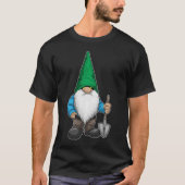 Gnome Halloween Shovel T-Shirt (Vorderseite)