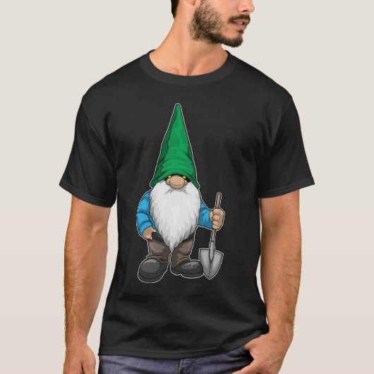 Gnome Halloween Shovel T-Shirt (Vorderseite)