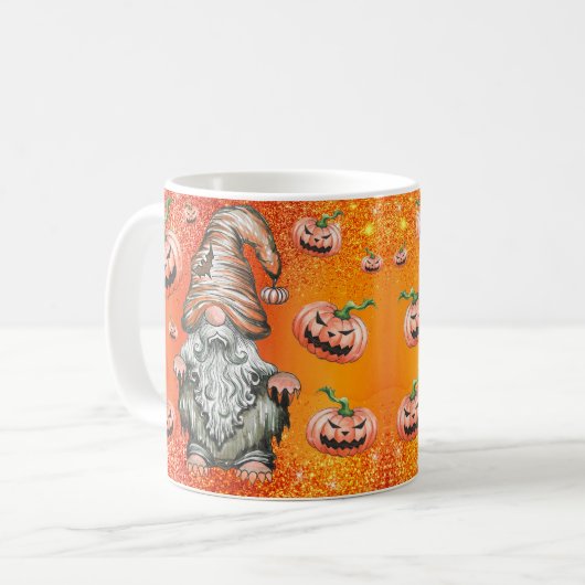 Gnome Halloween-Tasse Kaffeetasse (Vorderseite Links)