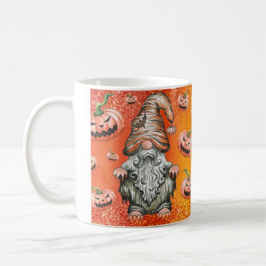 Gnome Halloween-Tasse Kaffeetasse (Links)