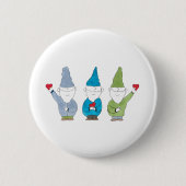 Gnome halten Herzen Button (Vorderseite)