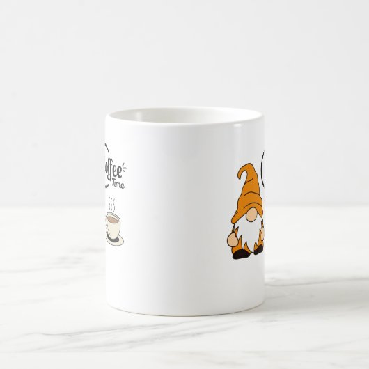 Gnome Hanging mit einer Tasse Kaffee (Mittel)