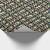 Gnome Hangs um Sukkulenten Geschenkpapier (Ecke)