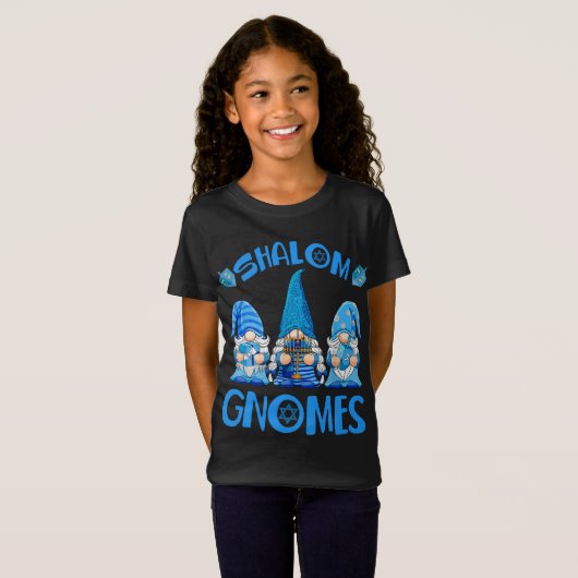 Gnome Hanukkah Funny Jewish Shalom Gnomes Chanukah T-Shirt (Vorne ganz)