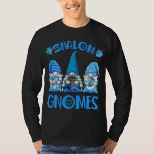 Gnome Hanukkah Funny Jewish Shalom Gnomes Chanukah T-Shirt