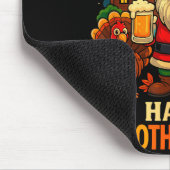 Gnome Happy Hallothanksmas Shirt Halloween Thanksg Mousepad (Ecke)