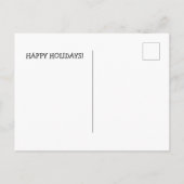 Gnome Happy Holidays Postcard Feiertagspostkarte (Rückseite)