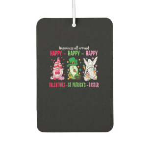 Gnome Happy Valentine St Patrick Ostern Glück Autolufterfrischer