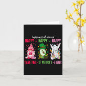 Gnome Happy Valentine St Patrick Ostern Glück Karte (Gelbe Blume)
