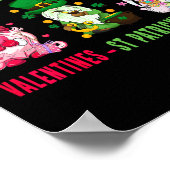 Gnome Happy Valentine St Patrick Ostern Glück Poster (Ecke)