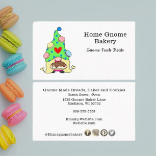 Gnome Heimat Bäckerei Konditorgebäck & Leckereien  Visitenkarte