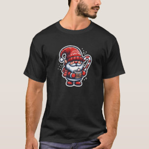 Gnome Heiße Schokolade heiße Kakao Candy Cane T-Shirt