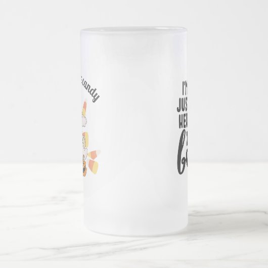 Gnome Here for Boos Mattglas Bierglas (Mittel)