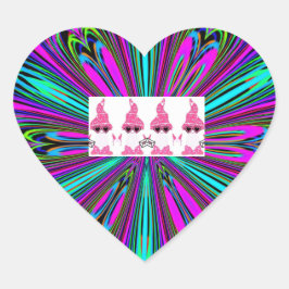 Gnome Herz-Aufkleber