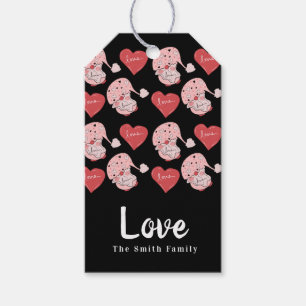 Gnome Herzen Handgezeichneter Valentinstag Geschenkanhänger