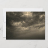 Gnome Hexch Pumpkin Cloudy Sky Halloween-Party Einladung (Rückseite)