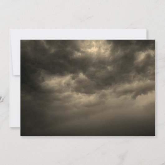 Gnome Hexch Pumpkin Cloudy Sky Halloween-Party Einladung (Rückseite)