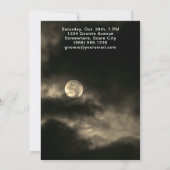 Gnome Hexen Vollmond Halloween-Party Einladung (Rückseite)