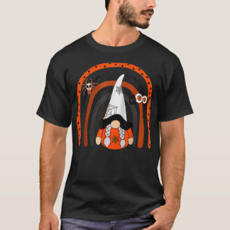 Gnome Hexenhaur Halloween Kostüm Pumpkin Herbst T-Shirt