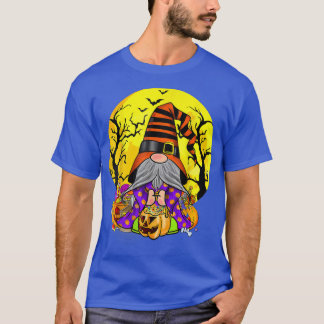 Gnome Hexenhaur Halloween Kostüm Pumpkin Herbst T-Shirt