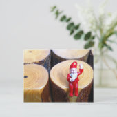 Gnome "Hi" Postkarte (Stehend Vorderseite)