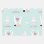 Gnome-Hochzeit Geschenkpapier Set (Vorderseite 3)